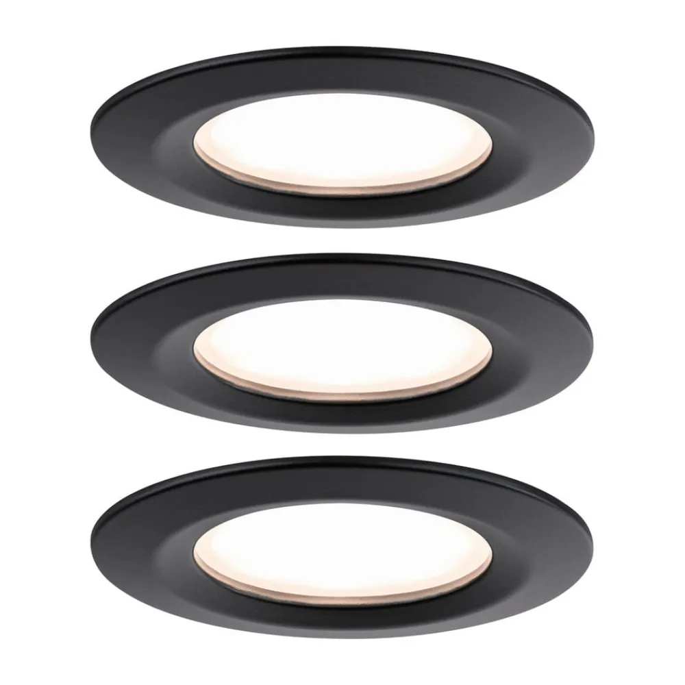 Paulmann Nova Plus Coin 3 stk IP44 2 700 K svart Sale