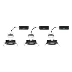 Paulmann Nova Plus Coin 3 stk IP44 2 700 K svart Sale