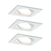 Paulmann Nova Plus 3stk LED-spot kantet, hvit| Downlights