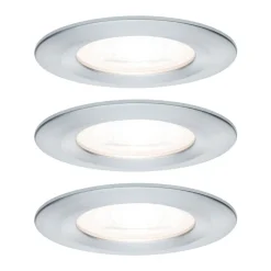 Paulmann 3p LED-spot Nova rund, IP44, dimbar, al Online