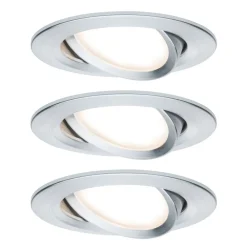 Paulmann 3p Slim Coin svingbar dimbar aluminium| Butikkbelysning|Downlights