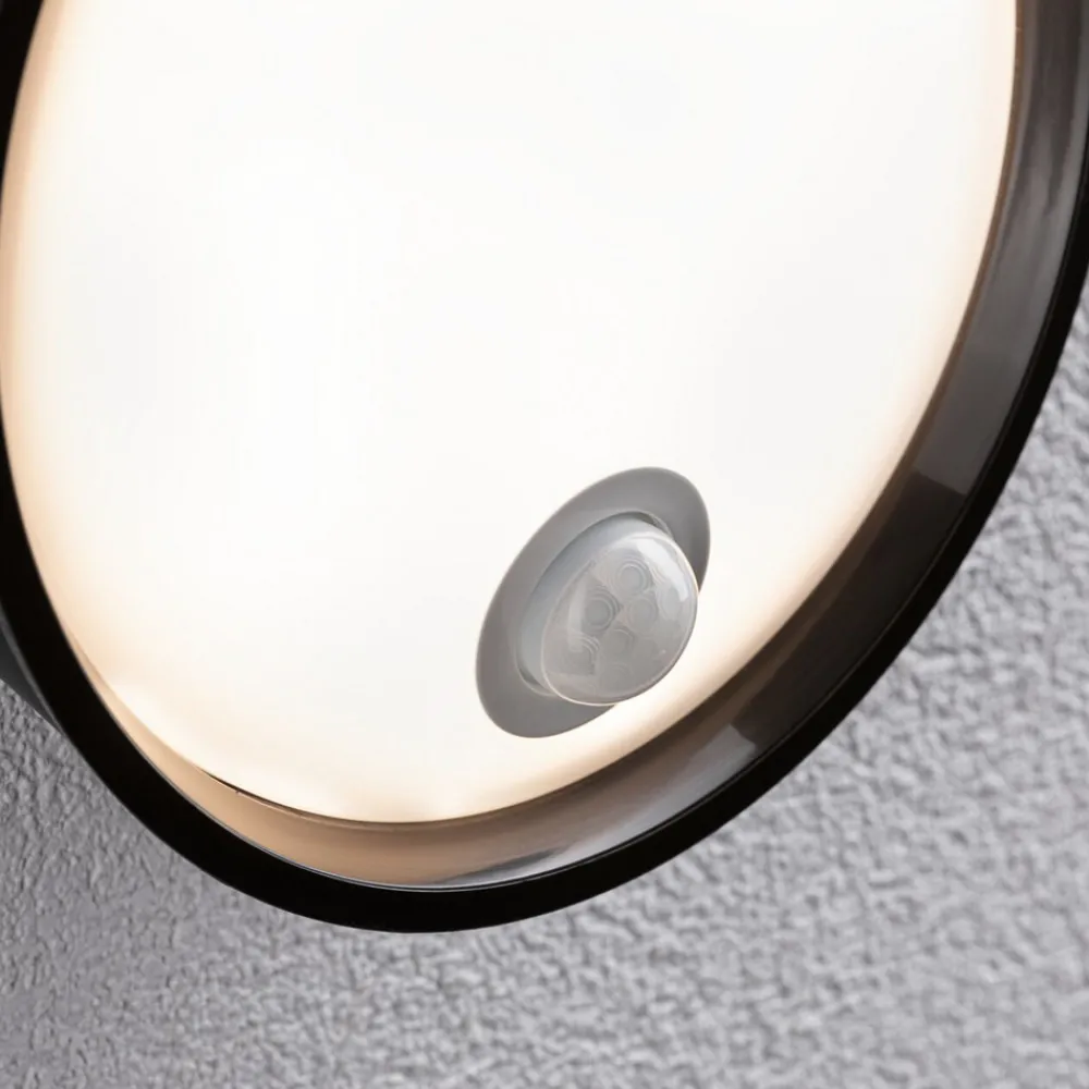 Paulmann Platomo utendørs LED-vegglampe sensor svart Discount
