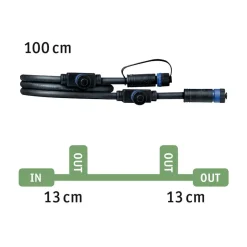 Paulmann Plug & Shine 93994 Kabel 1m, 1 inn/3 ut| Tilbehør