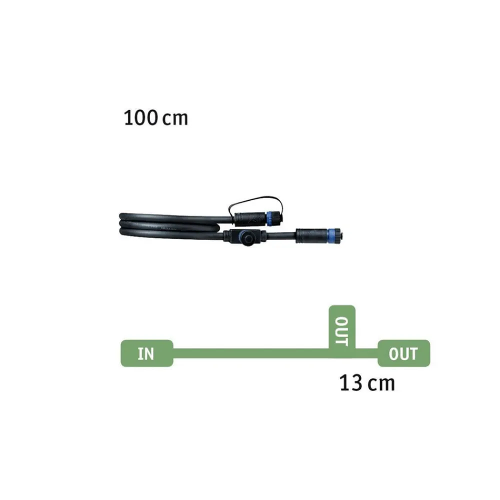 Paulmann Plug & Shine 94273 Kabel 1 m, 1 inngang, 2 utganger Discount