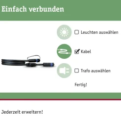 Paulmann Plug & Shine 94273 Kabel 1 m, 1 inngang, 2 utganger Discount