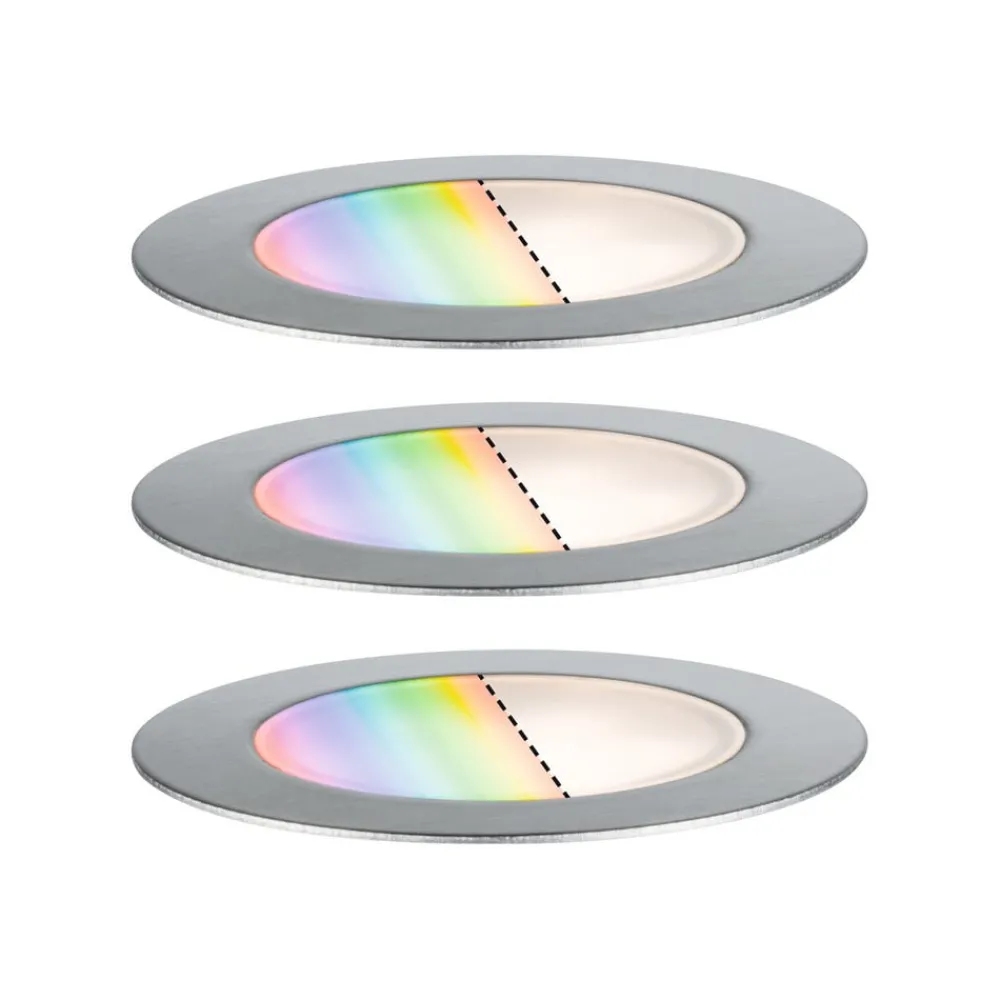 Paulmann Plug & Shine Innfelt spot Floor 3 RGBW ZigBee| Terrassebelysning|Nedfelt Utebelysning