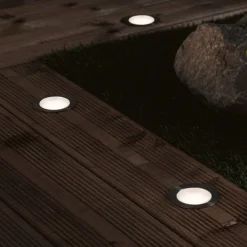 Paulmann Plug & Shine Innfelt spot Floor 3 RGBW ZigBee| Terrassebelysning|Nedfelt Utebelysning