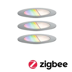 Paulmann Plug & Shine Innfelt spot Floor 3 RGBW ZigBee| Terrassebelysning|Nedfelt Utebelysning
