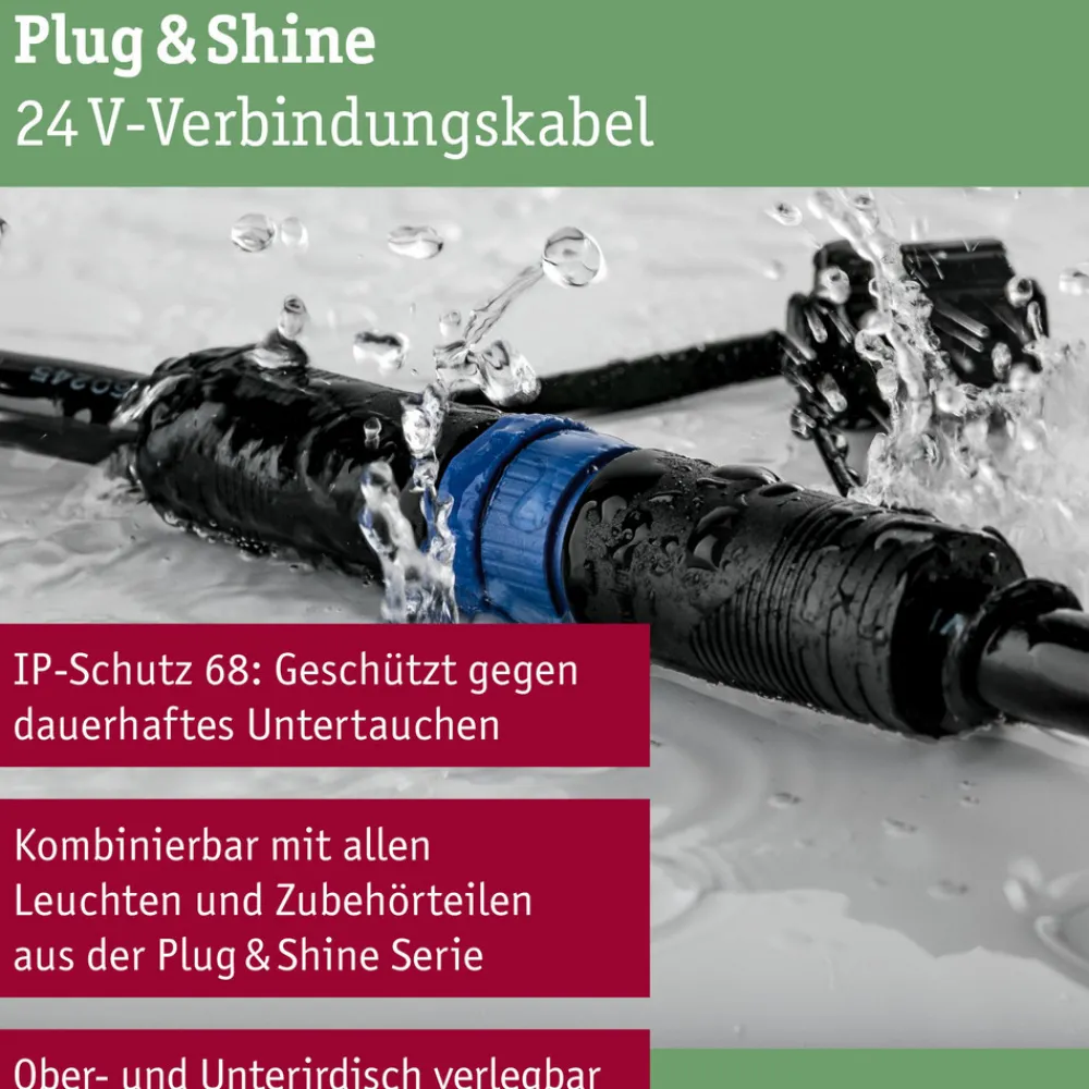 Paulmann Plug & Shine Kabel 94276, 5 m, 1 utgang Clearance