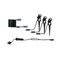 Paulmann Plug & Shine LED jordspydspotlight sett med 3 stk Best