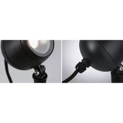 Paulmann Plug & Shine LED-spot Kikolo, 3 000 K, 60°, aluminium| Utespotter