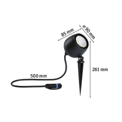 Paulmann Plug & Shine LED-spot Kikolo, ZigBee, 2 200 K New