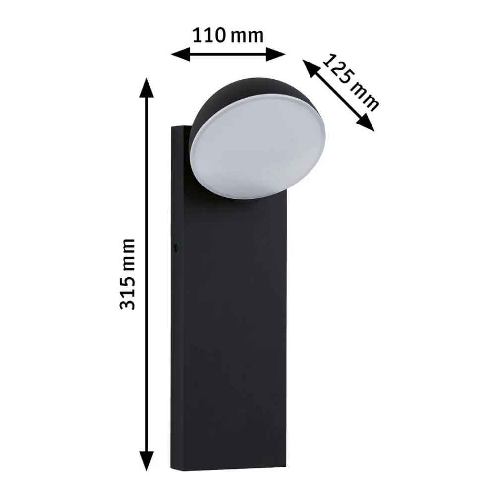 Paulmann Puka LED utendørs vegglampe Online