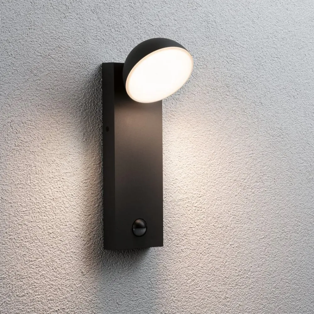 Paulmann Puka LED utendørs vegglampe med sensor| Vegglamper Med Sensor|Utebelysning Med Sensor