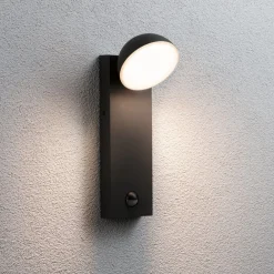 Paulmann Puka LED utendørs vegglampe med sensor| Vegglamper Med Sensor|Utebelysning Med Sensor