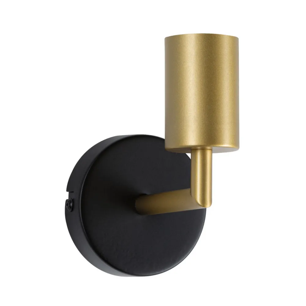 Paulmann Ravi vegglampe E27, svart/matt gull New