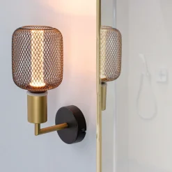 Paulmann Ravi vegglampe E27, svart/matt gull New