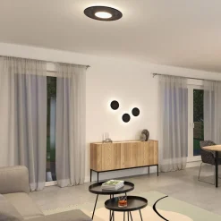 Paulmann Smart LED-taklampe Tulga, antrasitt Ø 45 cm filt