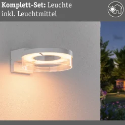 Paulmann Smart Sensor utendørs vegglampe Capera, hvit CCT IP44 Outlet