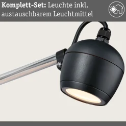 Paulmann Smart utendørs LED-vegglampe Kikolo, antrasitt CCT IP65 Clearance