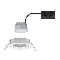 Paulmann spot Nova Coin rund, svingbar, hvit| Butikkbelysning|Downlights