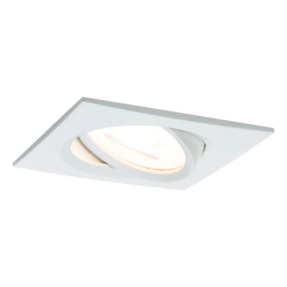 Paulmann Spot Nova firkantet, sving-/dimbar, hvit Online