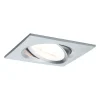 Paulmann Spot Nova firkantet, sving-/dimbar, alu| Butikkbelysning|Downlights