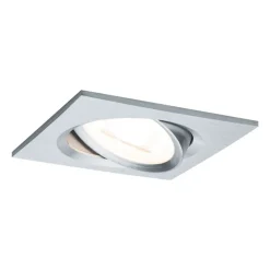Paulmann Spot Nova firkantet, sving-/dimbar, alu| Butikkbelysning|Downlights