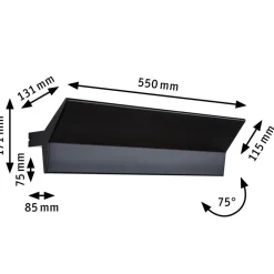 Paulmann Stine LED-vegglampe, ZigBee, CCT, svart Best