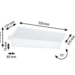 Paulmann Stine LED-vegglampe, ZigBee, CCT, hvit| Smarthus Belysning