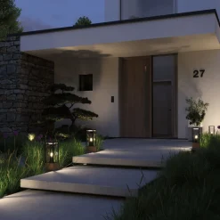 Paulmann Timba-sokkelampe med tre, høyde 40 cm Discount