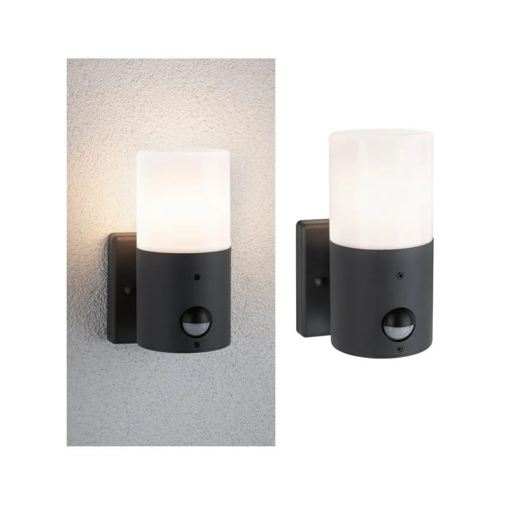 Paulmann Tubs utendørs vegglampe sensor, ikke-dim| Vegglamper Med Sensor|Vegglamper Utendørs