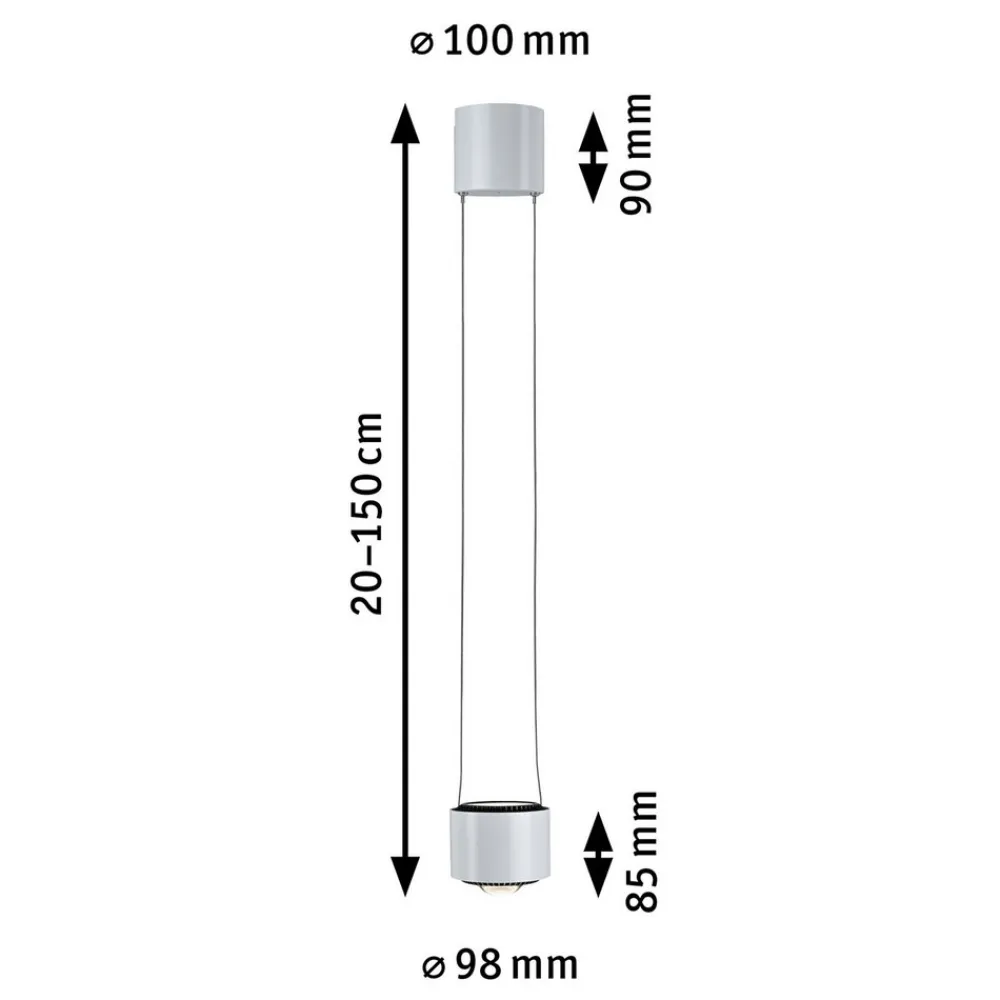 Paulmann URail Aldan LED-pendel, hvit Best
