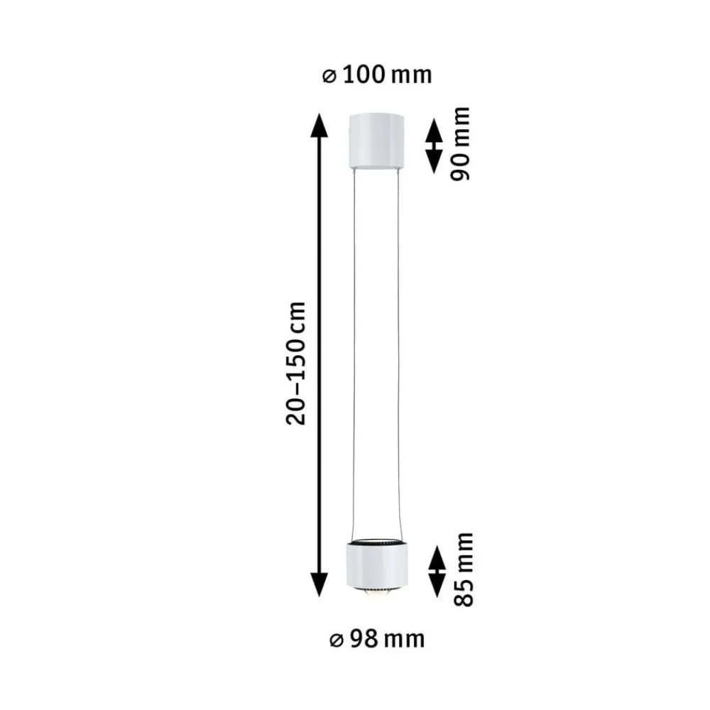 Paulmann URail Aldan LED-pendel, hvit Best