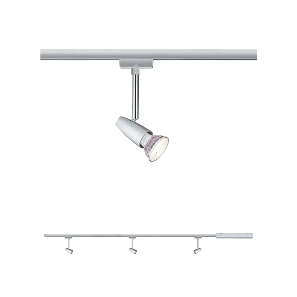 Paulmann URail Barelli basissett 3 spoter, krom