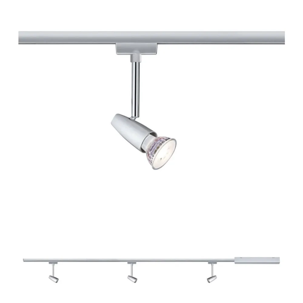 Paulmann URail Barelli basissett 3 spoter, krom