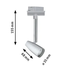 Paulmann URail Barelli enkeltspot, krom Hot