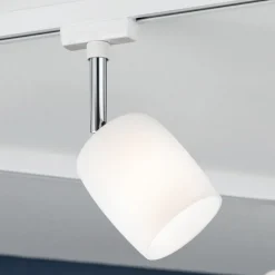 Paulmann URail Blossom spot hvit, satinert glass New