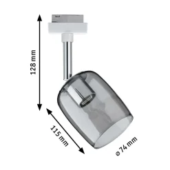 Paulmann Urail Blossom spot, hvit/røykgrå| Skinnesystem