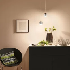 Paulmann URail Capsule II pendel 2 700 K svart| Skinnesystem