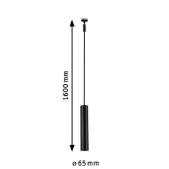 Paulmann URail Catalejo LED-pendellampe matt svart| Skinnesystem