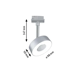 Paulmann URail Circle LED-spot rund i krom Best
