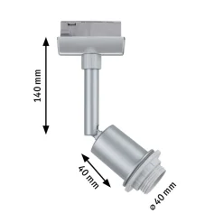 Paulmann URail DecoSystems spot E14 krom matt