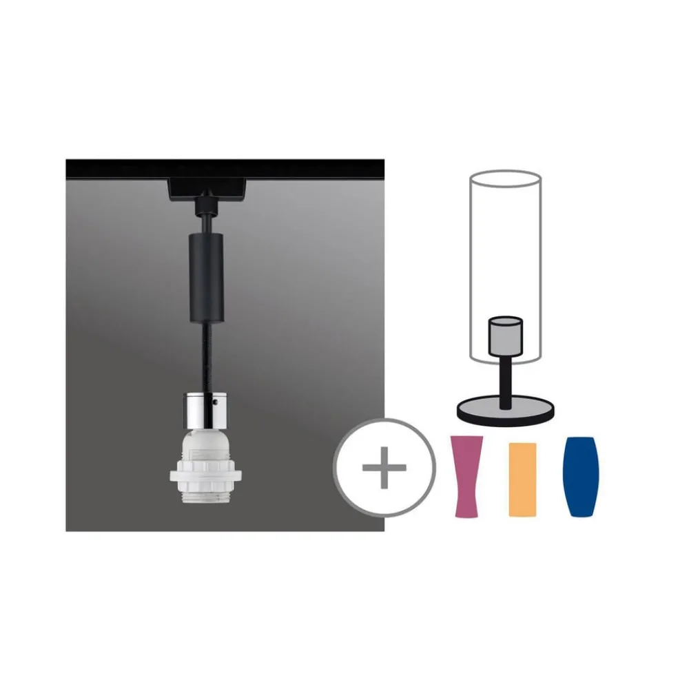 Paulmann URail 2Easy Basic Pendel, svart matt| Skinnesystem