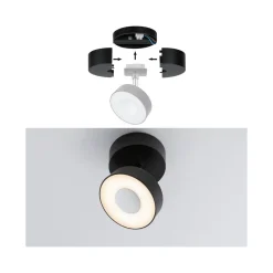 Paulmann URail enkelspotmating matt svart