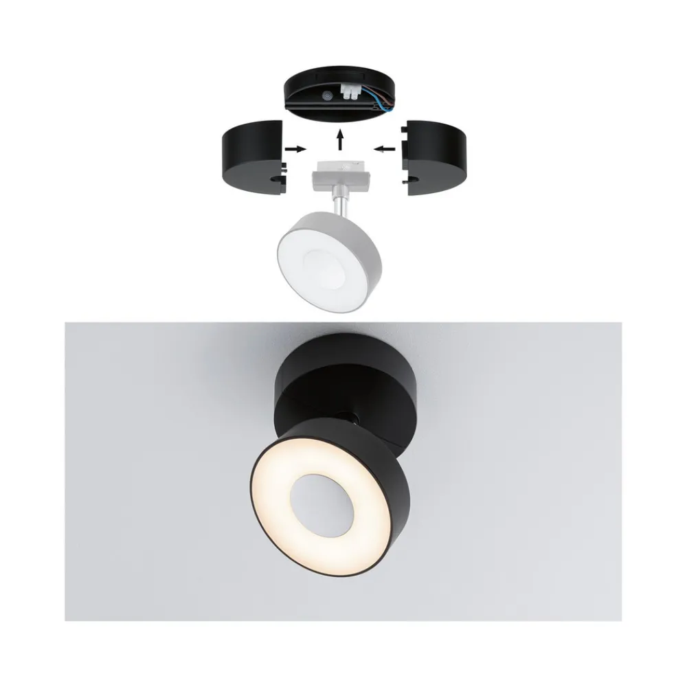 Paulmann URail enkelspotmating matt svart