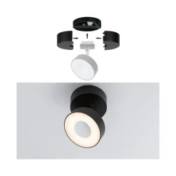 Paulmann URail enkelspotmating matt svart