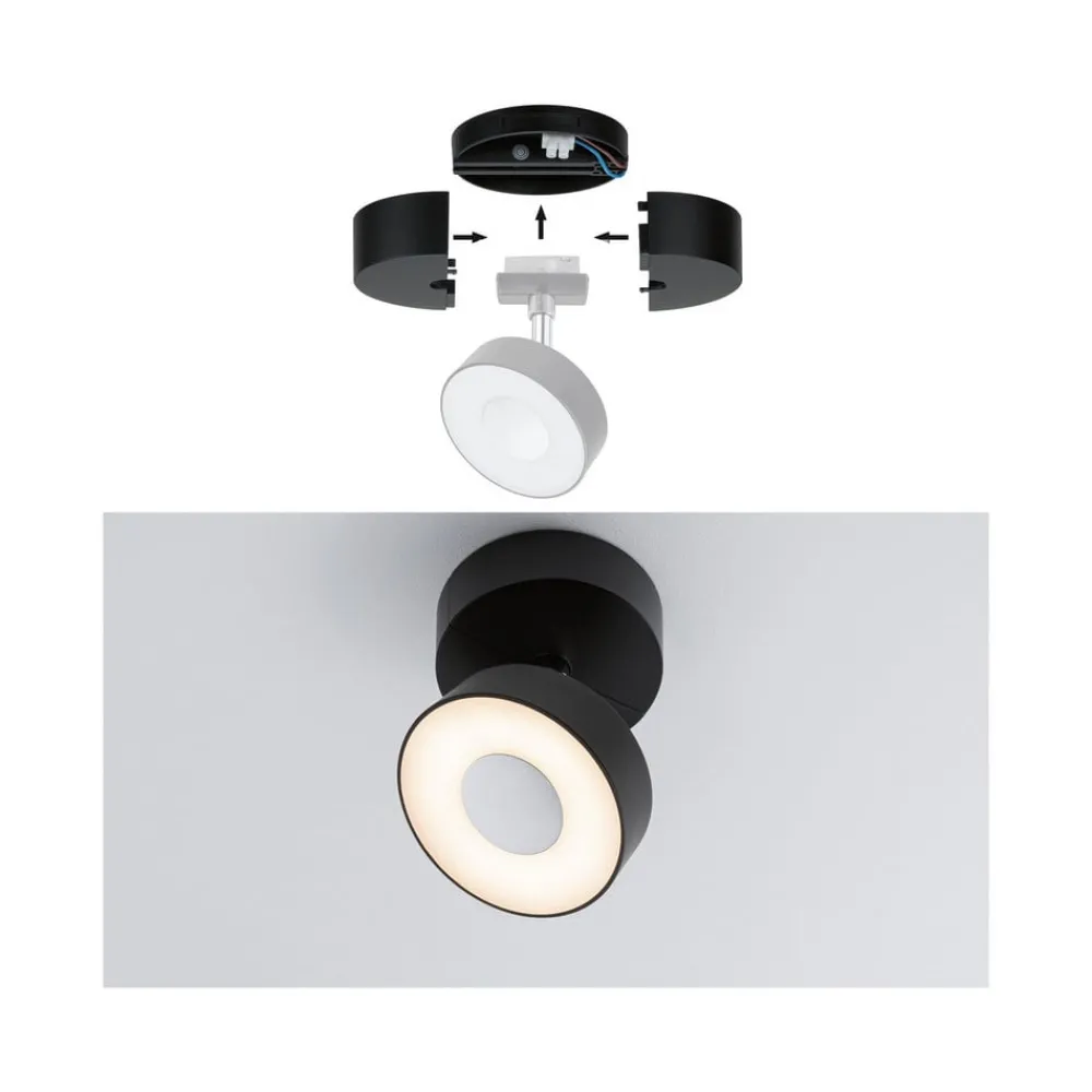 Paulmann URail enkelspotmating matt svart