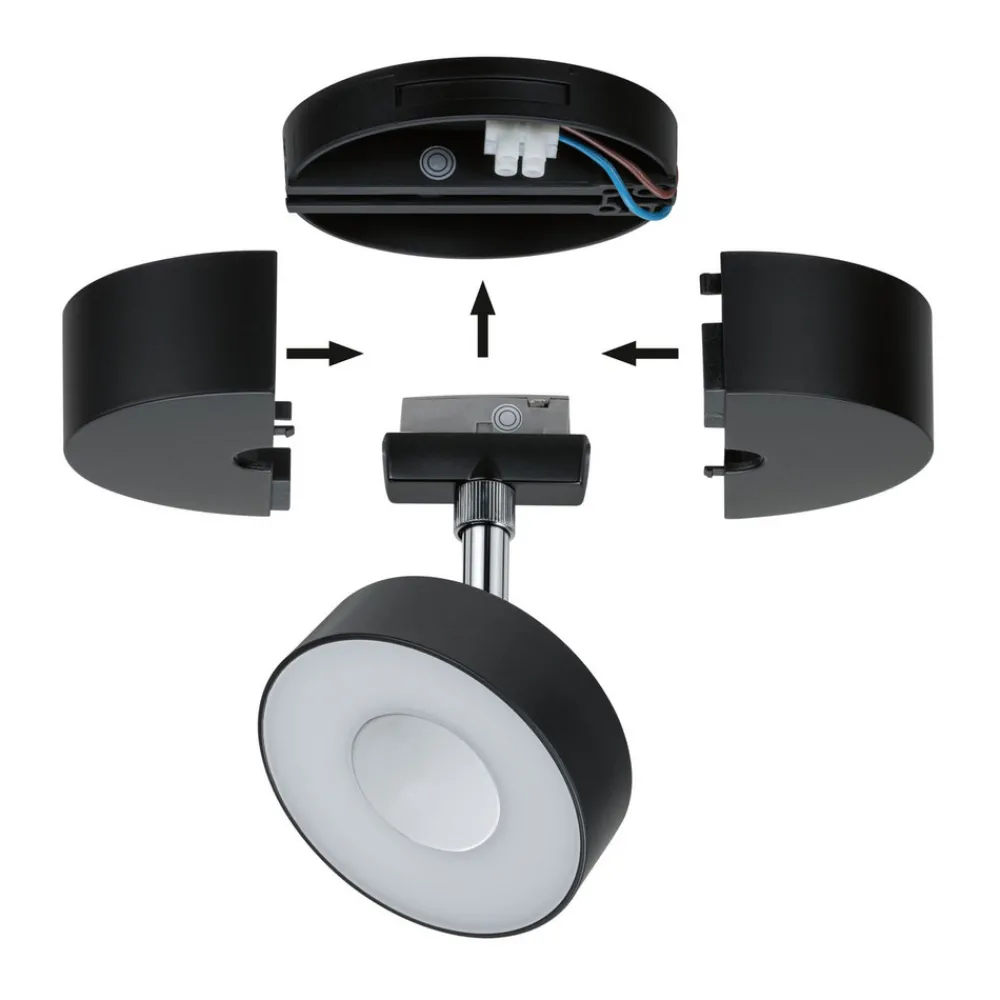 Paulmann URail enkelspotmating matt svart