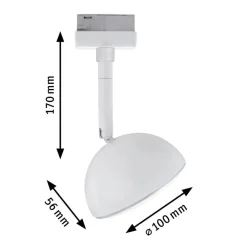 Paulmann URail Hemi LED-spot 3 000 K hvit Online